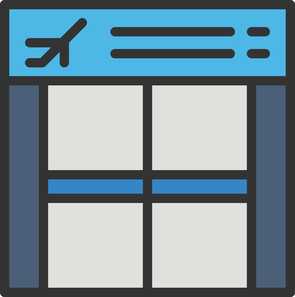 Boarding Gate icon image. Suitable for mobile apps, web apps and print media. vector
