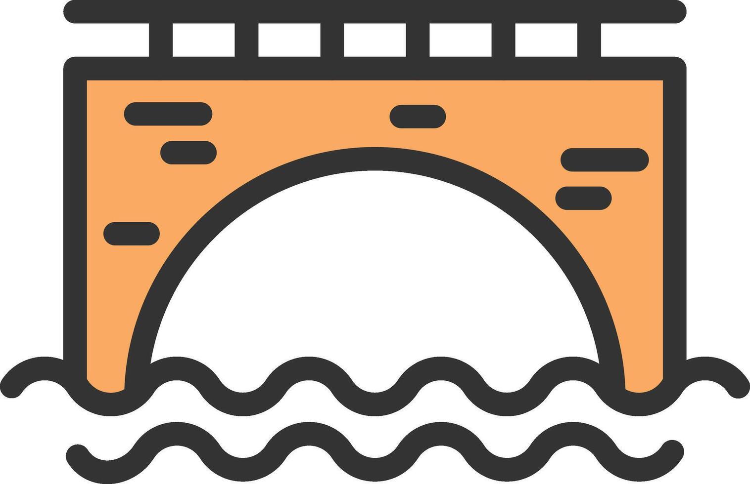 Bridge icon image. Suitable for mobile apps, web apps and print media. vector
