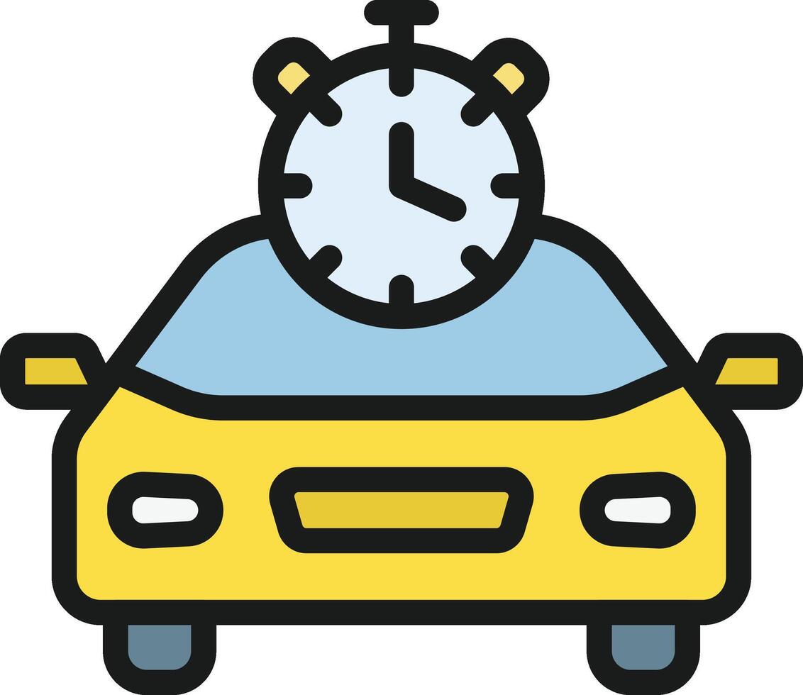 Busy Taxi icon image. Suitable for mobile apps, web apps and print media. vector