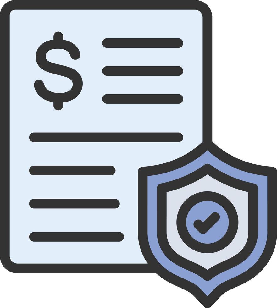 Business Insurance icon image. Suitable for mobile apps, web apps and print media. vector