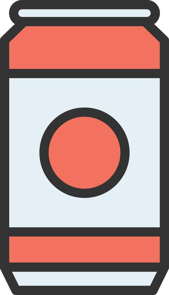 Can icon image. Suitable for mobile apps, web apps and print media. vector