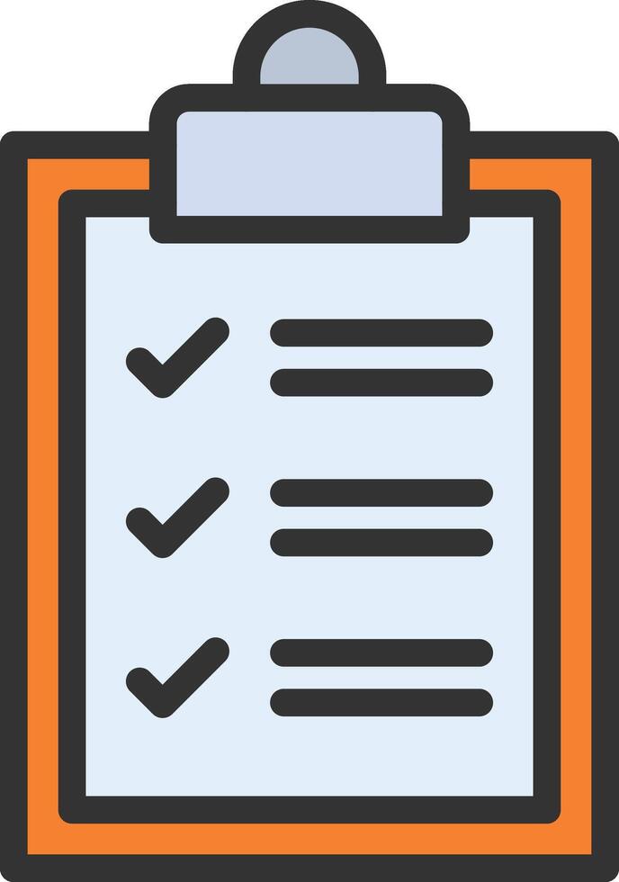 Checklist icon image. Suitable for mobile apps, web apps and print media. vector