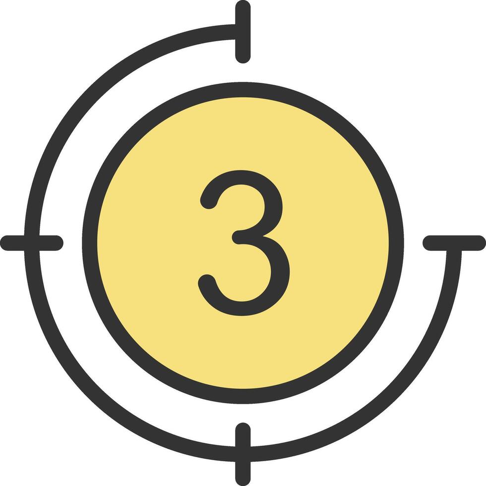 Countdown icon image. Suitable for mobile apps, web apps and print media. vector