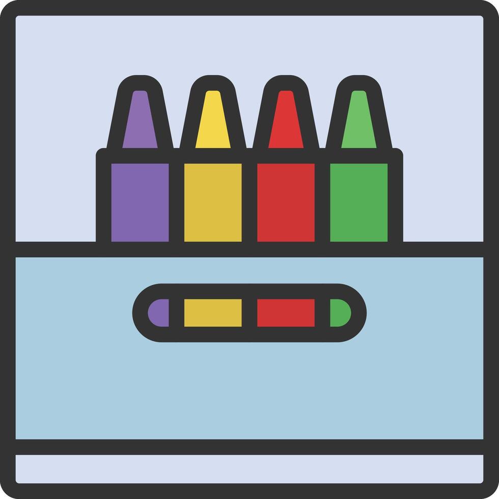 Crayon icon image. Suitable for mobile apps, web apps and print media. vector