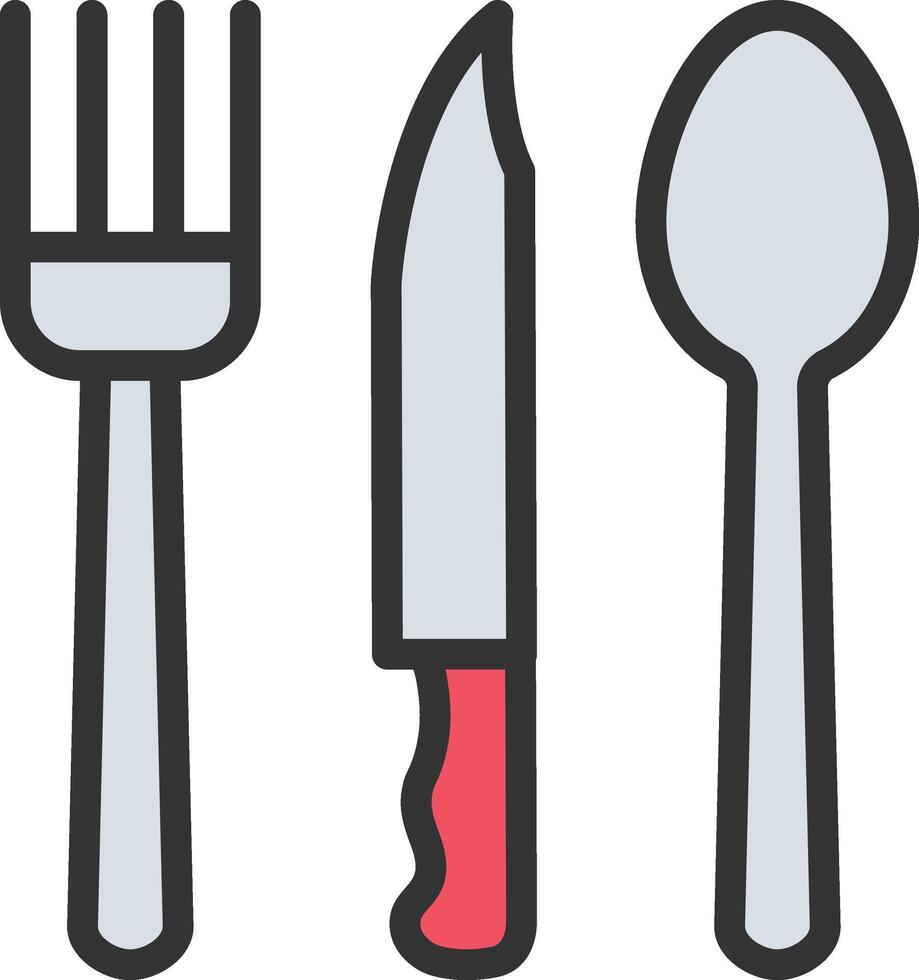 Cutlery icon image. Suitable for mobile apps, web apps and print media. vector