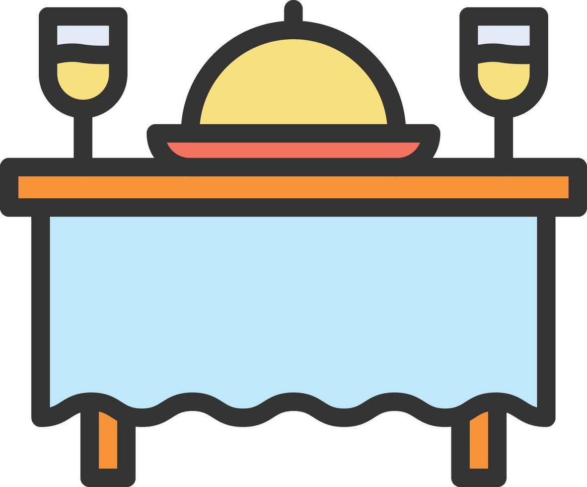 Dinner icon image. Suitable for mobile apps, web apps and print media. vector