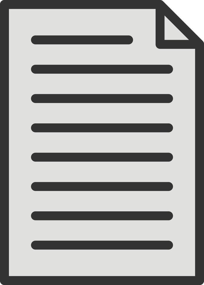 Document icon image. Suitable for mobile apps, web apps and print media. vector