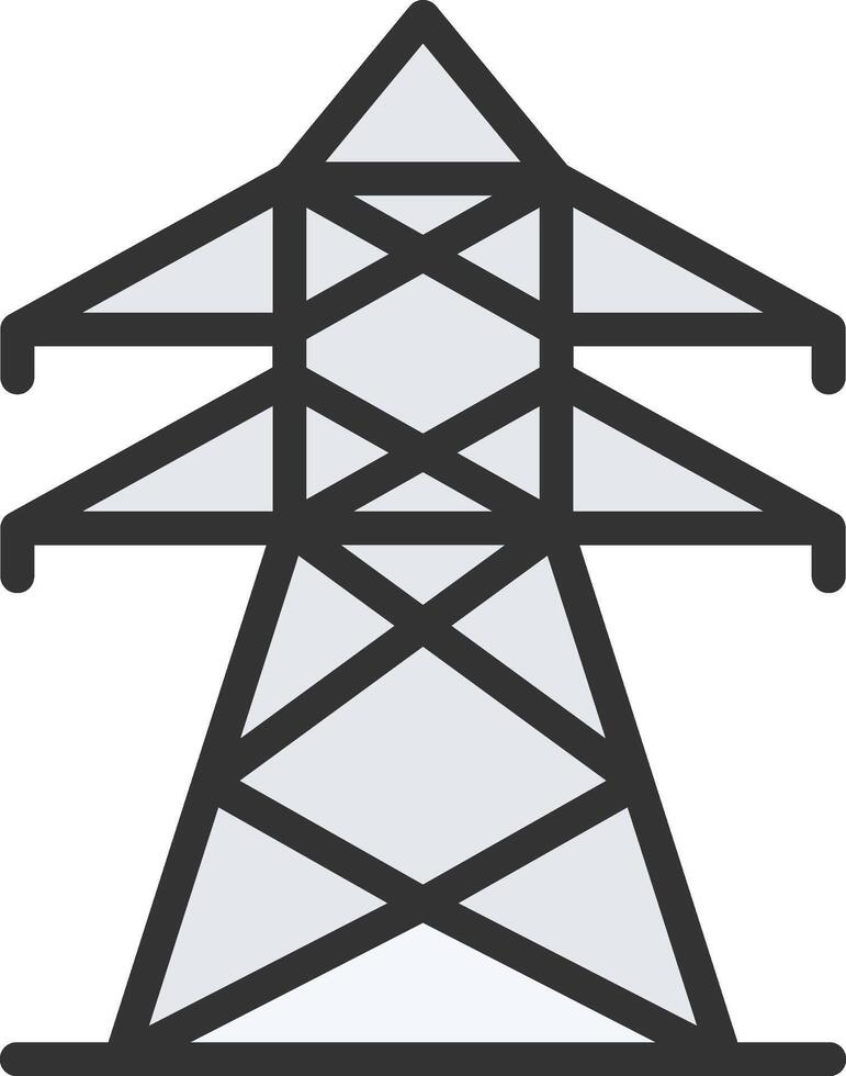 Electric Tower icon image. Suitable for mobile apps, web apps and print media. vector