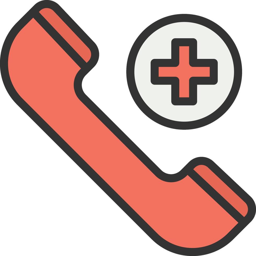 Emergency Phone icon image. Suitable for mobile apps, web apps and print media. vector