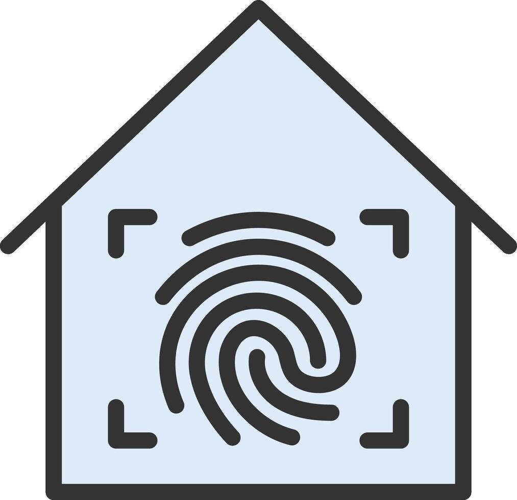 Finger Scan icon image. Suitable for mobile apps, web apps and print media. vector