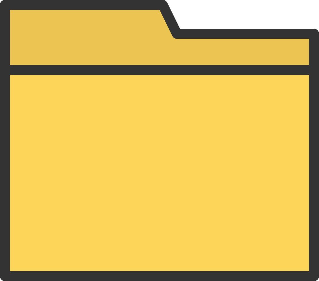 Folder icon image. Suitable for mobile apps, web apps and print media. vector