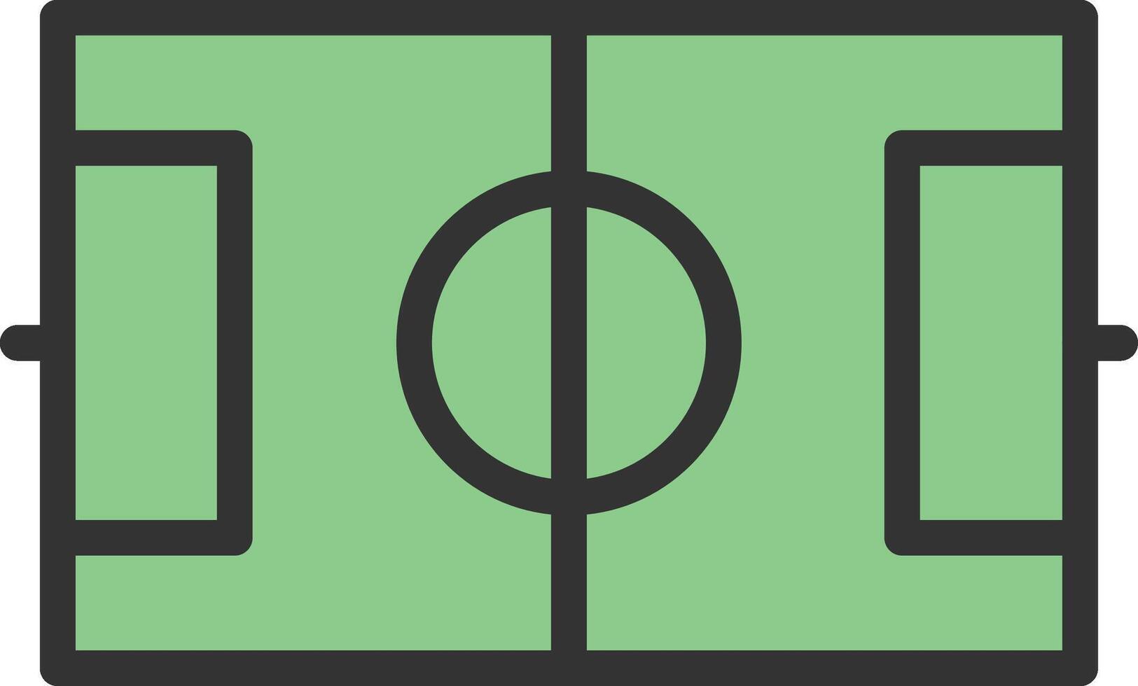 Football Field icon image. Suitable for mobile apps, web apps and print media. vector