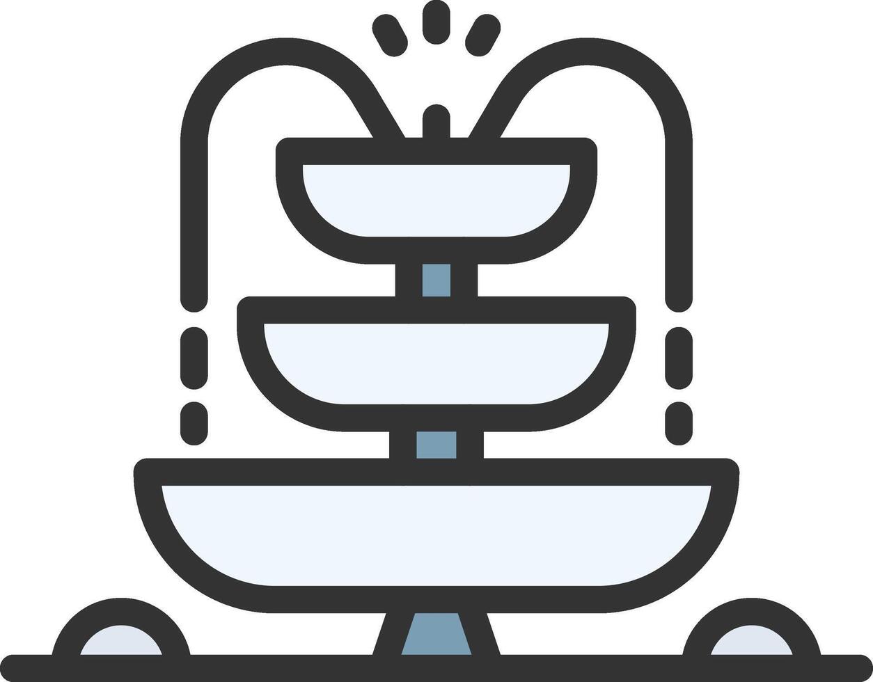 Fountain icon image. Suitable for mobile apps, web apps and print media. vector