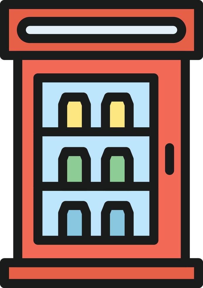 Fridge icon image. Suitable for mobile apps, web apps and print media. vector
