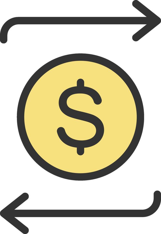 Funds Transfer icon image. Suitable for mobile apps, web apps and print media. vector