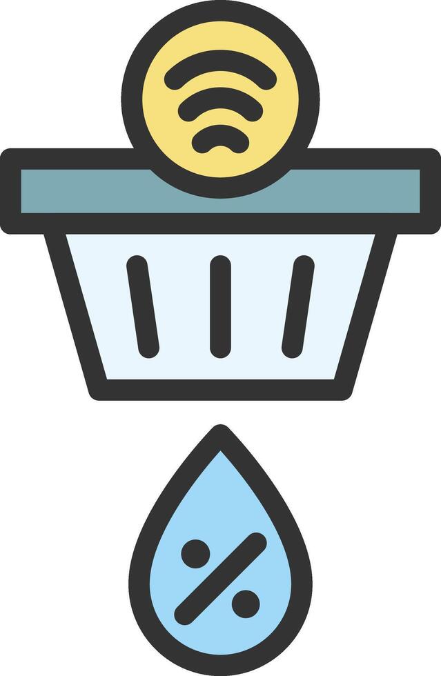 Humidity Sensor icon image. Suitable for mobile apps, web apps and print media. vector