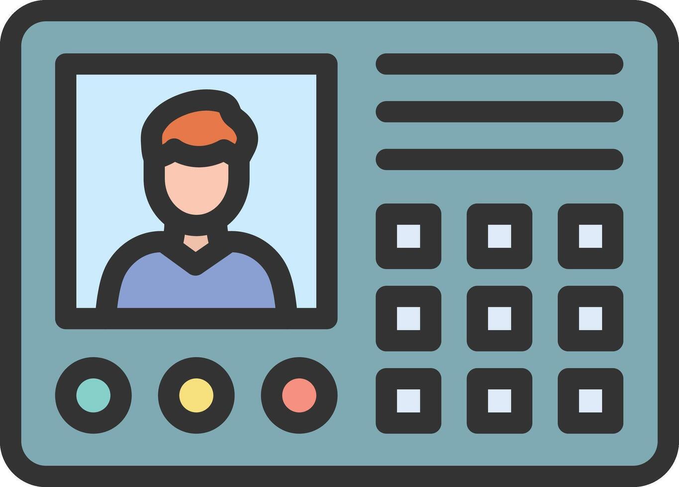 Intercom icon image. Suitable for mobile apps, web apps and print media. vector