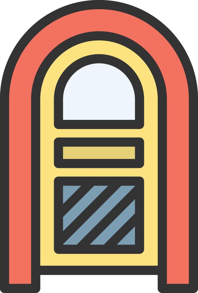 Jukebox icon image. Suitable for mobile apps, web apps and print media. vector