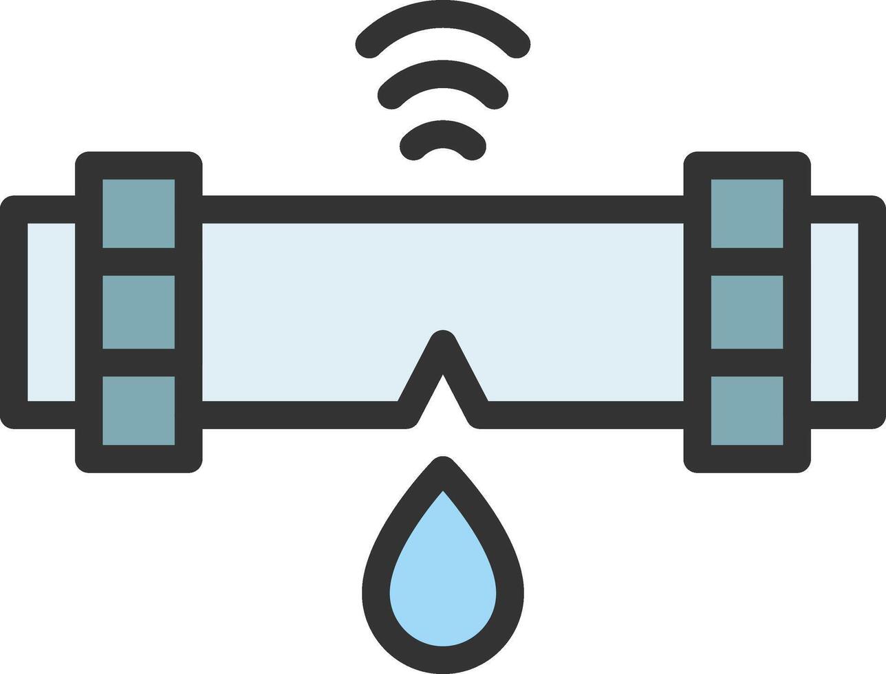 Leak Detector icon image. Suitable for mobile apps, web apps and print media. vector