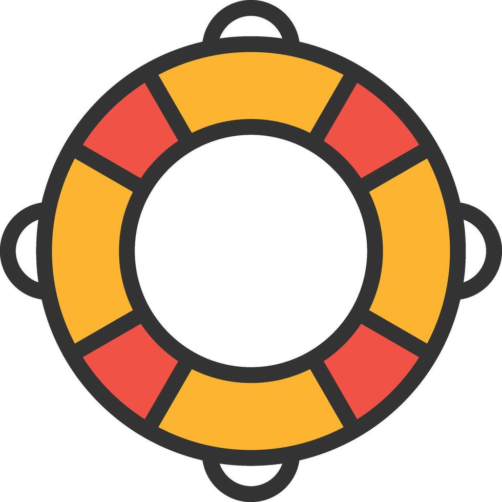 Life Raft icon image. Suitable for mobile apps, web apps and print media. vector