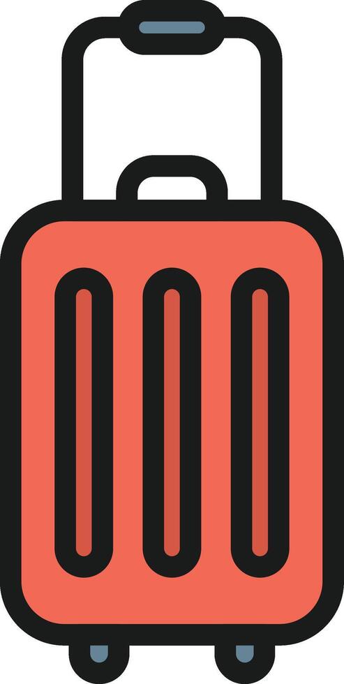 Luggage icon image. Suitable for mobile apps, web apps and print media. vector