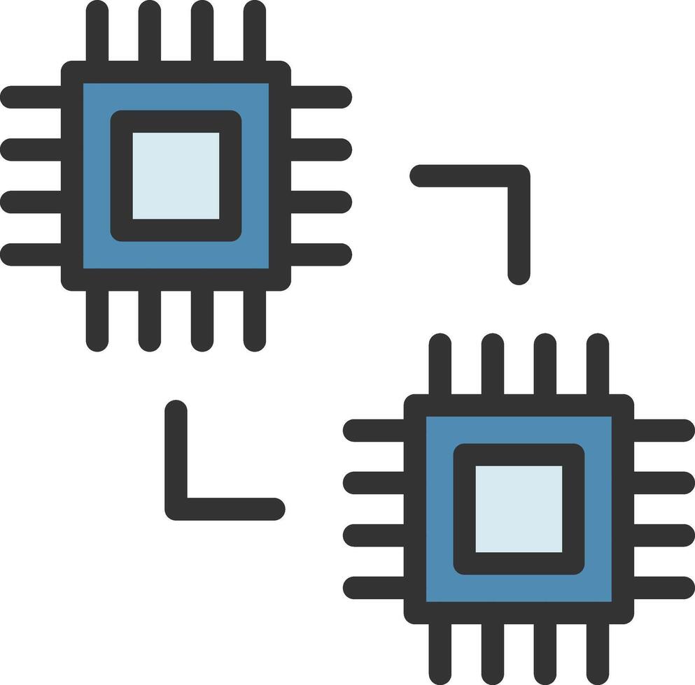 Machine to Machine icon image. Suitable for mobile apps, web apps and print media. vector
