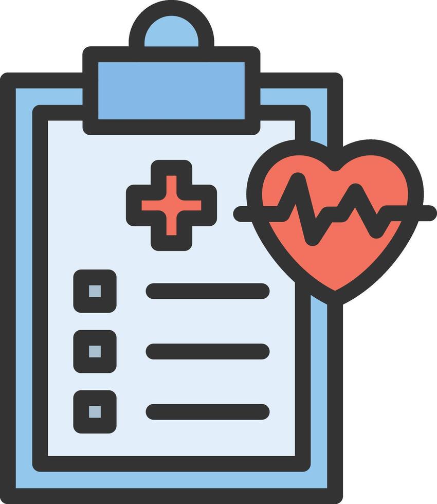 Medical Report icon image. Suitable for mobile apps, web apps and print media. vector