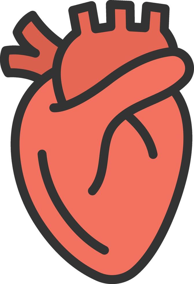 Medical Heart icon image. Suitable for mobile apps, web apps and print media. vector