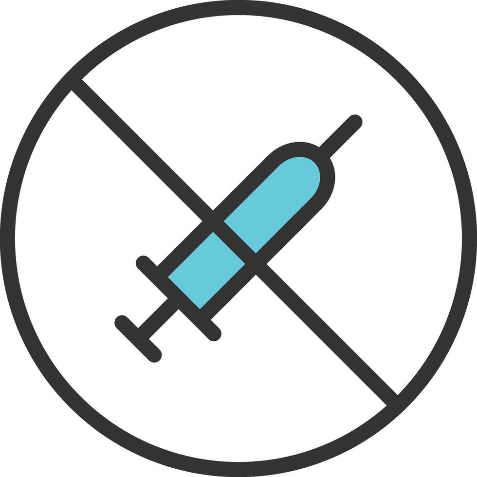 No Drugs icon image. Suitable for mobile apps, web apps and print media. vector