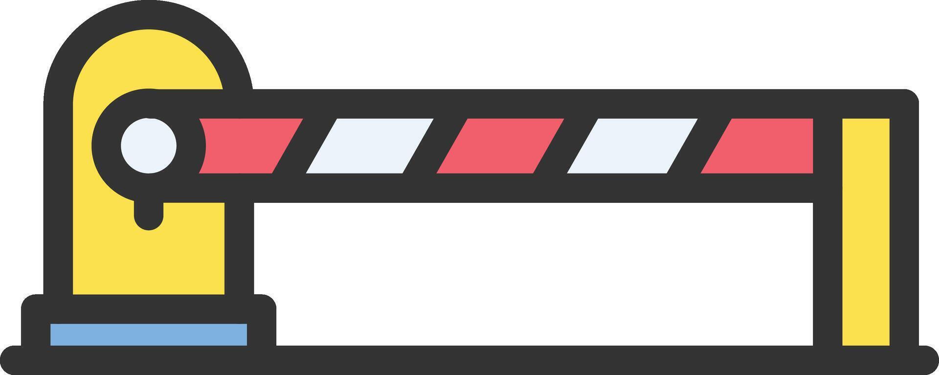 Parking Barrier icon image. Suitable for mobile apps, web apps and print media. vector