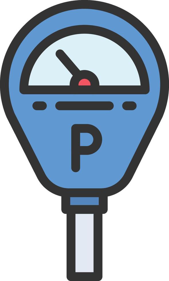Parking Meter icon image. Suitable for mobile apps, web apps and print media. vector