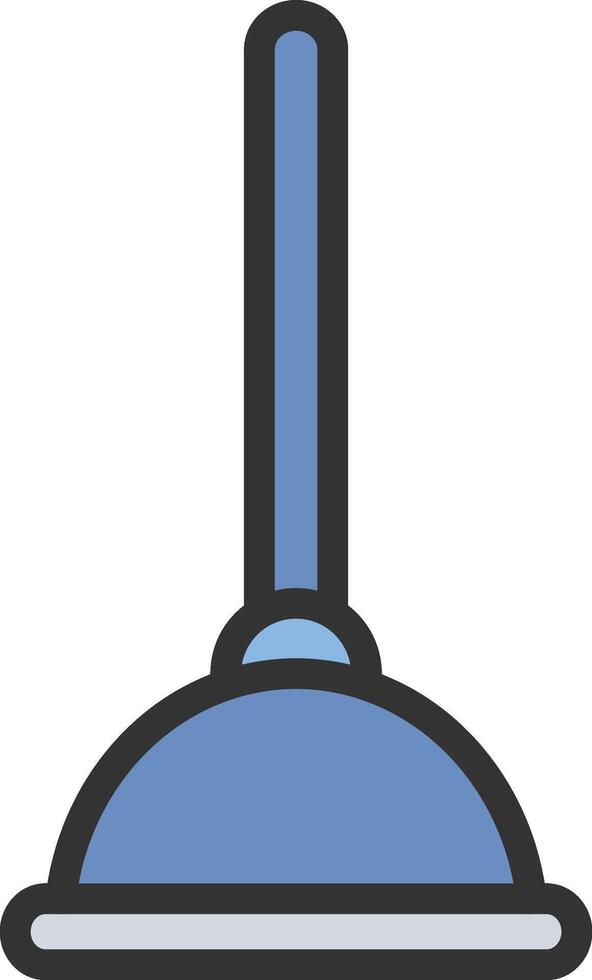 Plunger icon image. Suitable for mobile apps, web apps and print media. vector