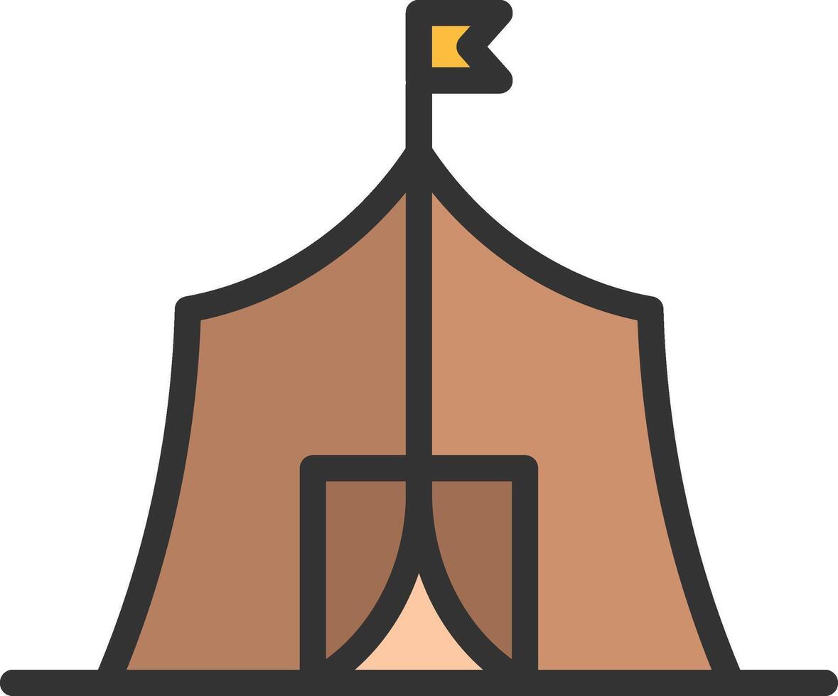 Refugee Camp icon image. Suitable for mobile apps, web apps and print media. vector