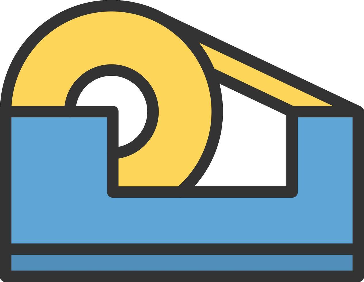 Scotch Tape icon image. Suitable for mobile apps, web apps and print media. vector