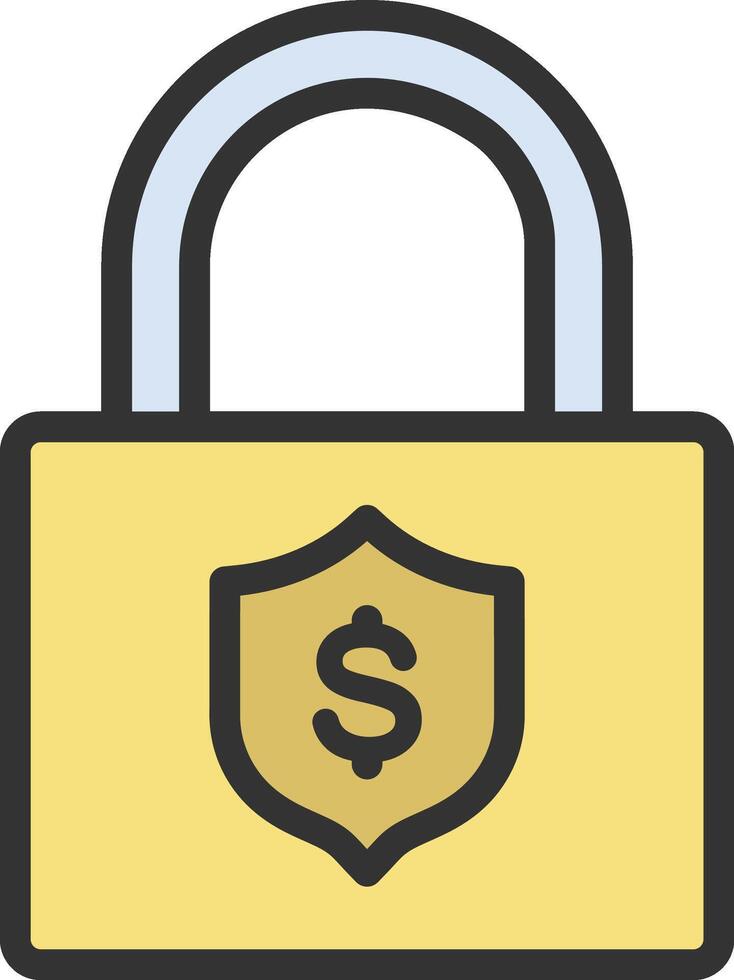 Secured Loan icon image. Suitable for mobile apps, web apps and print media. vector