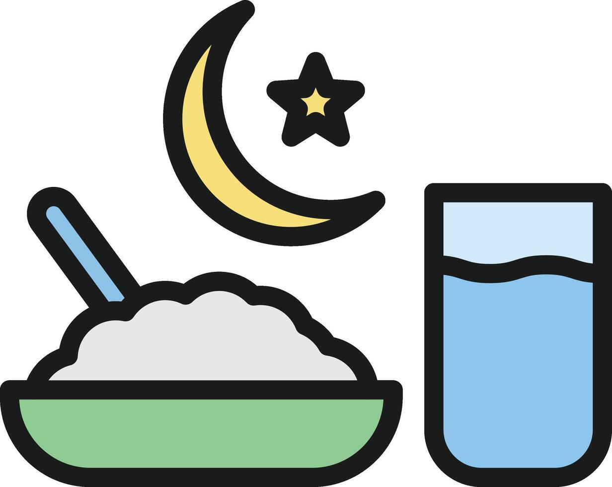 Sehar icon image. Suitable for mobile apps, web apps and print media. vector
