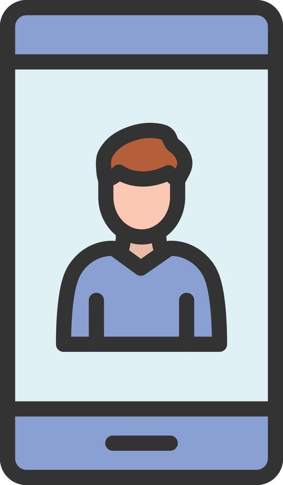 Smart Contact icon image. Suitable for mobile apps, web apps and print media. vector
