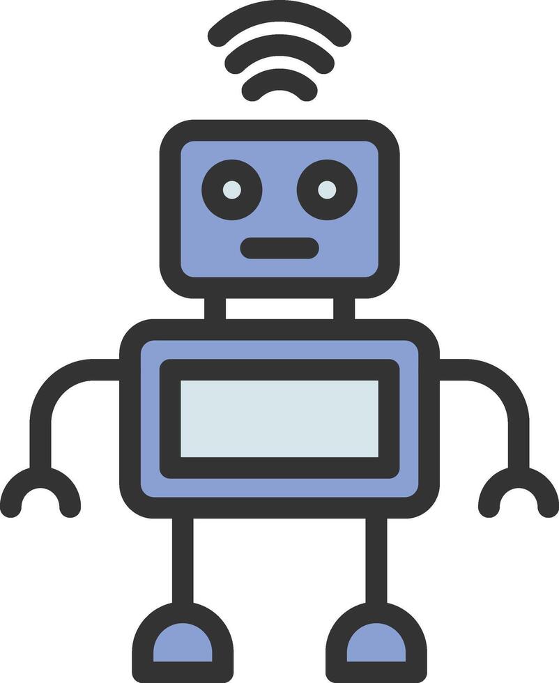 Smart Robotic icon image. Suitable for mobile apps, web apps and print media. vector