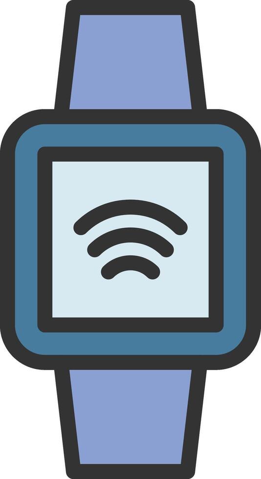 Smart Watch icon image. Suitable for mobile apps, web apps and print media. vector