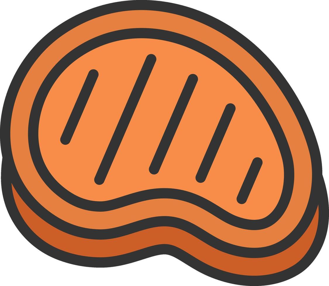 Steak icon image. Suitable for mobile apps, web apps and print media. vector