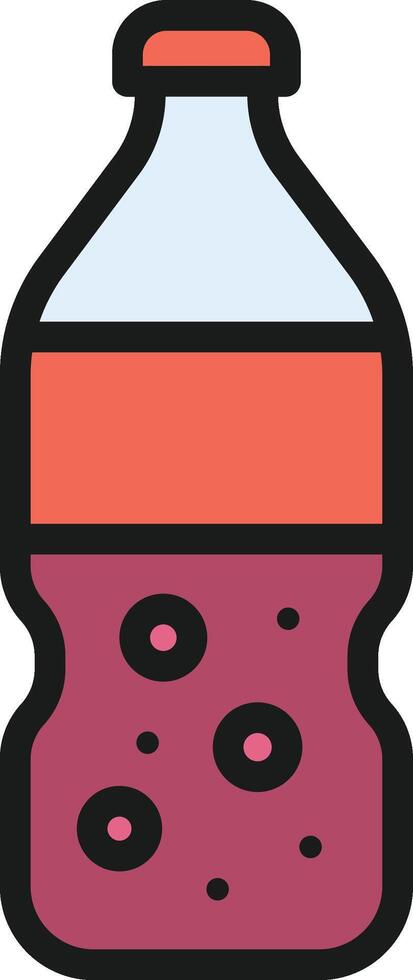 Soda Bottle icon image. Suitable for mobile apps, web apps and print media. vector