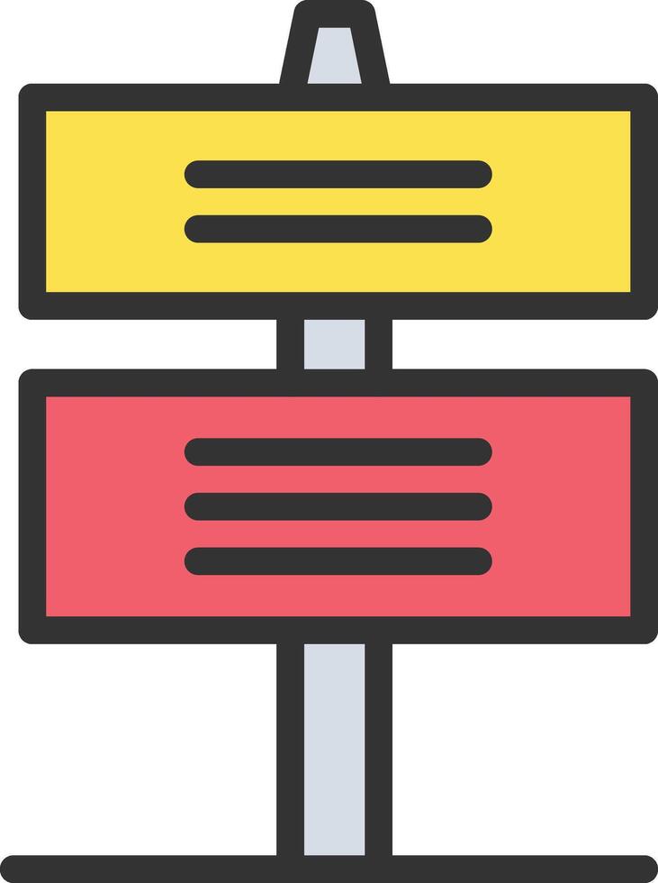 Street Sign icon image. Suitable for mobile apps, web apps and print media. vector