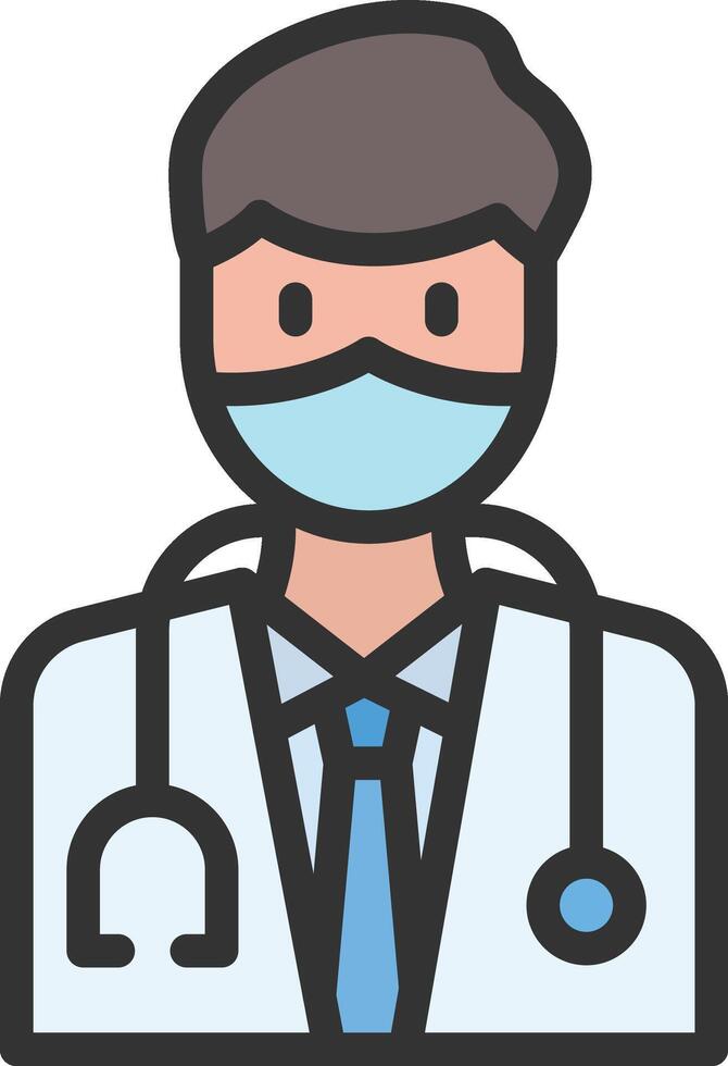 Surgeon icon image. Suitable for mobile apps, web apps and print media. vector