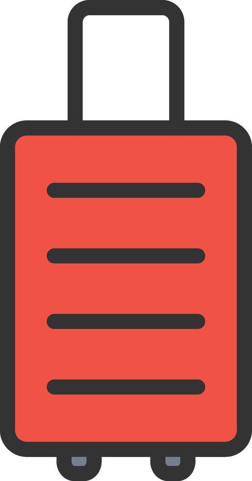 Suitcase icon image. Suitable for mobile apps, web apps and print media. vector