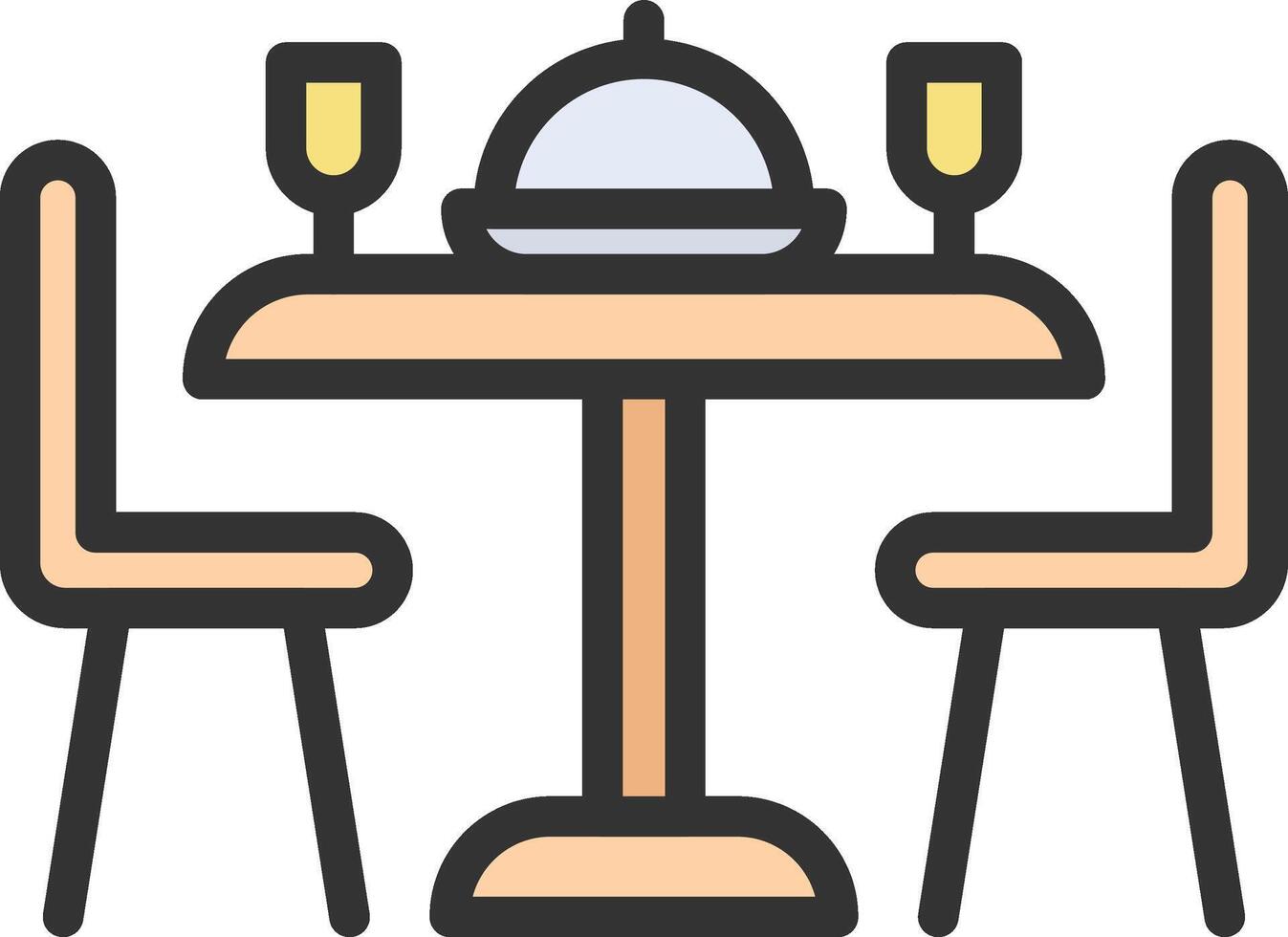 Table Restaurant icon image. Suitable for mobile apps, web apps and print media. vector