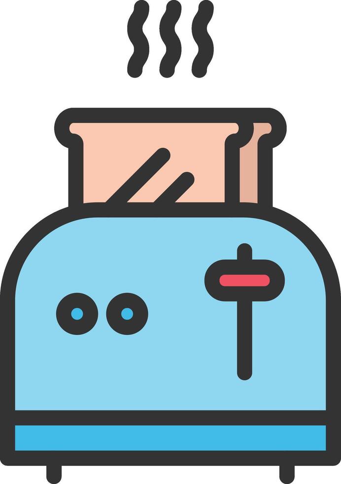 Toaster icon image. Suitable for mobile apps, web apps and print media. vector