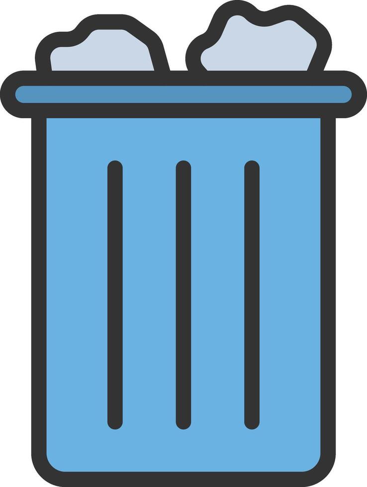 Trash icon image. Suitable for mobile apps, web apps and print media. vector