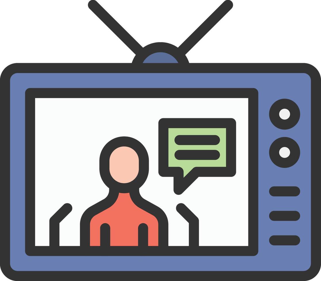 Tv icon image. Suitable for mobile apps, web apps and print media. vector