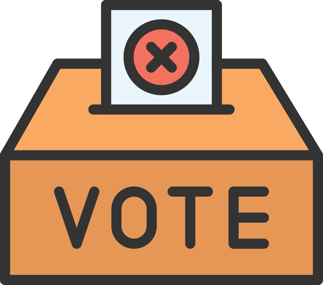 Vote Reject icon image. Suitable for mobile apps, web apps and print media. vector