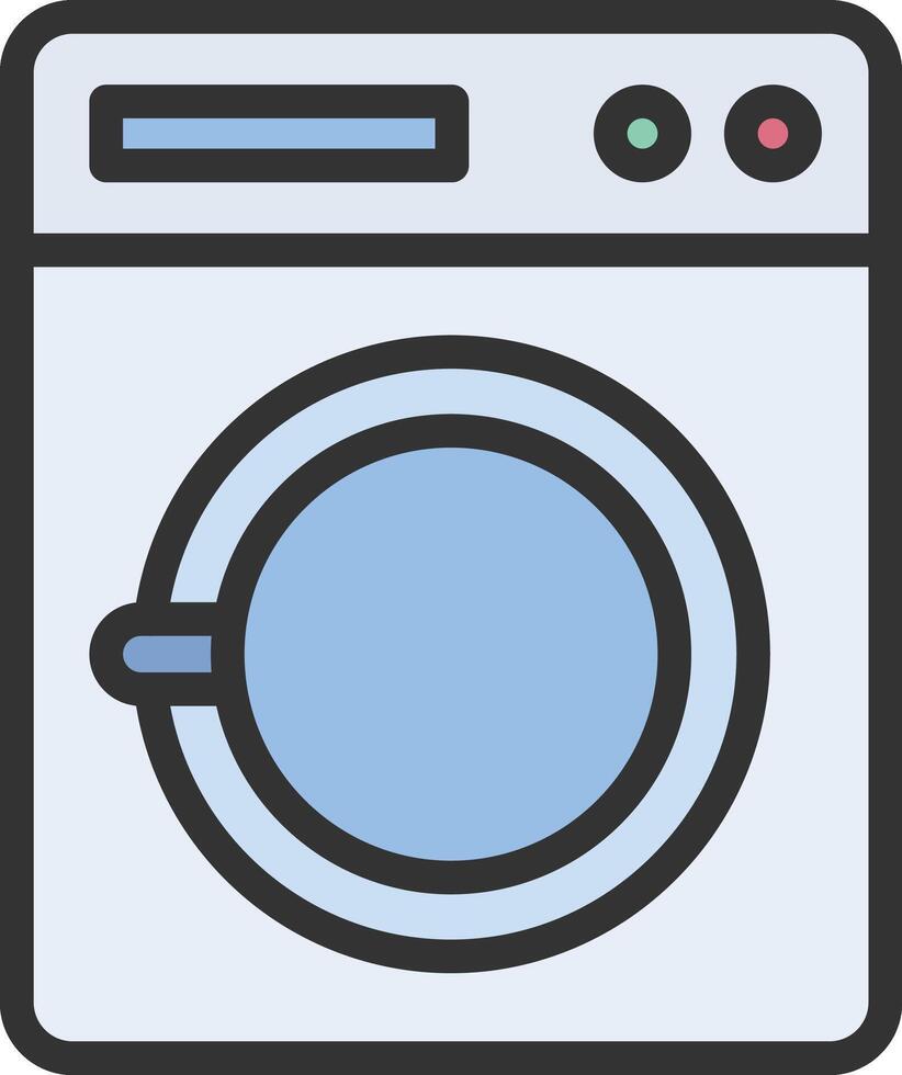 Washing Machine icon image. Suitable for mobile apps, web apps and print media. vector